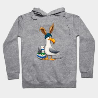 Funny Easterbunny disguised Seagull Easter-Egg Hoodie